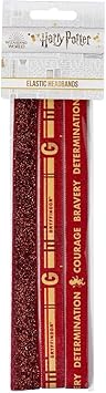 Official Harry Potter Gryffindor Elastic Headband Set
