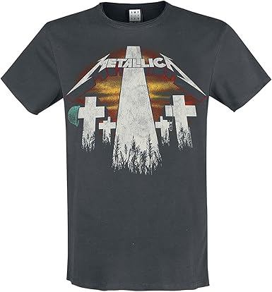 Metallica - Masters Of Puppets Amplified Vintage Charcoal X Large T-Shirt
