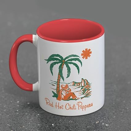 Red Hot Chili Peppers (Island) Red Coloured Inner Pod Mug