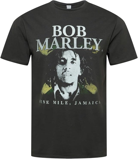 Bob Marley - Nine Miles Amplified Vintage Charcoal Xx Large T-Shirt