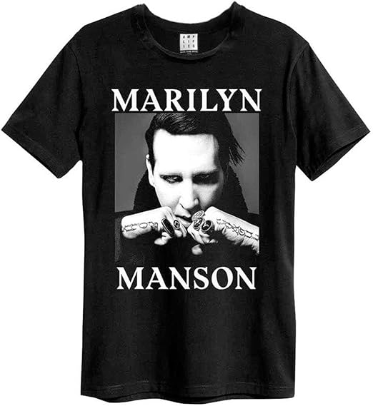 Marilyn Manson Fists Amplified Vintage Black Small T Shirt