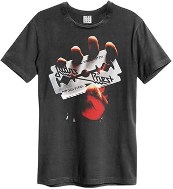 Judas Priest British Steel Amplified Vintage Charcoal X Large T Shirt