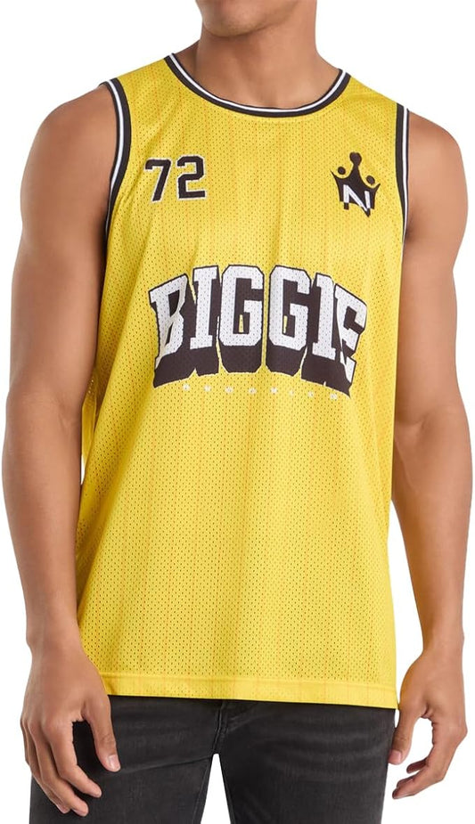 Notorious Big Yellow Basketball Jersey X Large