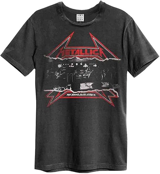 Metallica - Young Metal Attack Amplified Vintage Charcoal XX Large T Shirt