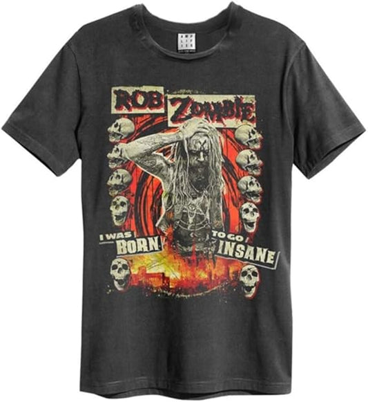 Rob Zombie - Born Insane Amplified X Large Vintage Charcoal T Shirt