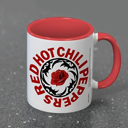 Red Hot Chili Peppers (Logo Stamp) Red Coloured Inner Pod Mug