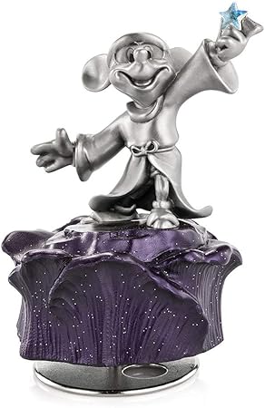 Sorceror Mickey Star Pewter Music Carousel (Plays: The Sorcerers Apprentice)