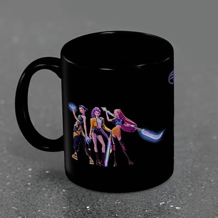 K-Pop Demon Hunters (Huntrix) Black Pod Mug