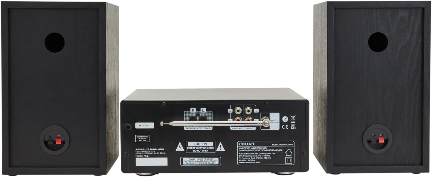 Aiwa - Mstbu-700 Micro Hi-Fi Stereo System With Dab+