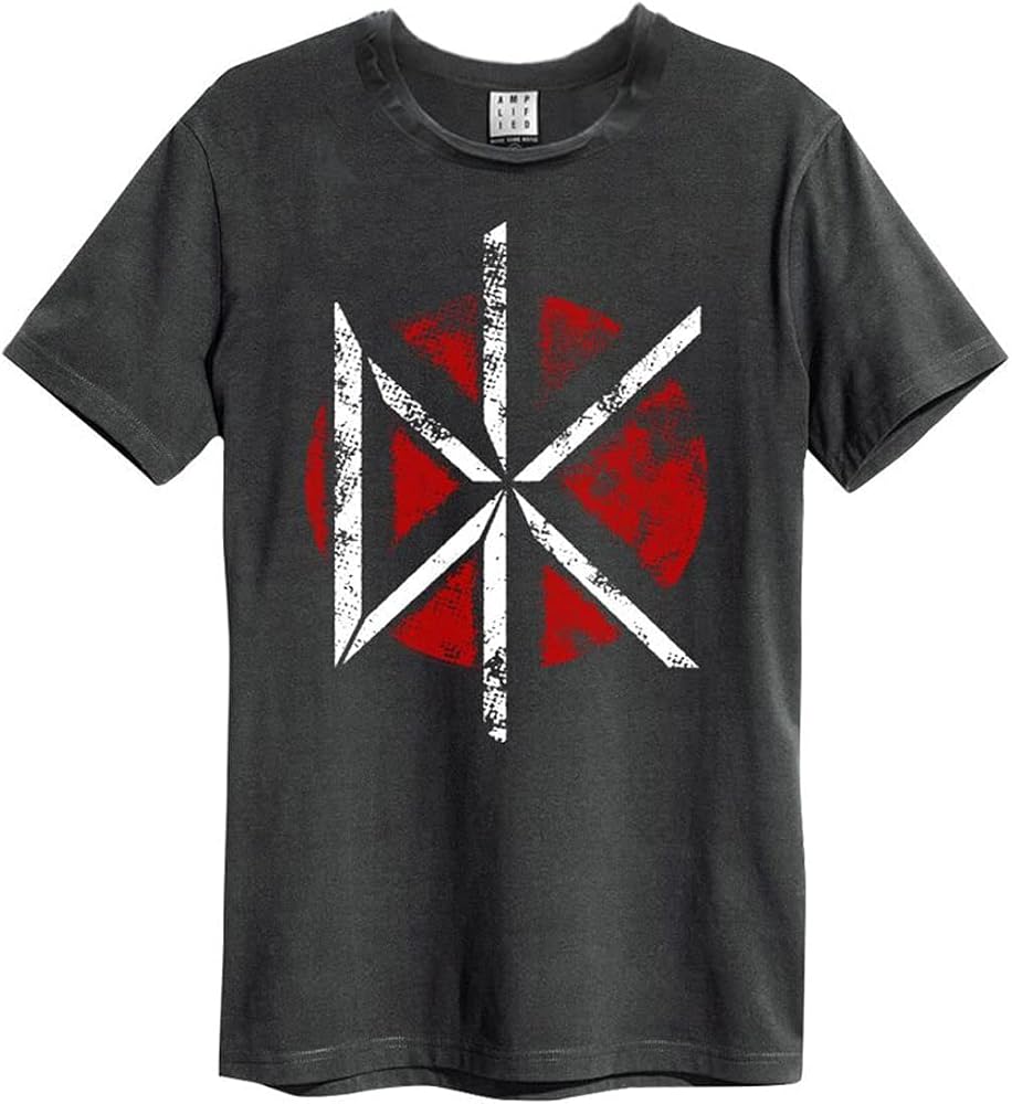 Dead Kennedys Logo Amplified Vintage Charcoal Xx Large T Shirt