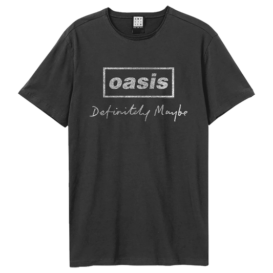 Oasis Supersonic Title Amplified Vintage Charcoal X Large T Shirt