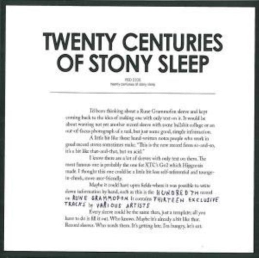 Twenty Centuries of Stony Sleep