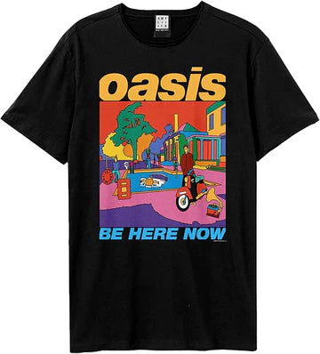 Oasis Be Here Now Colour Amplified Small Vintage Black T Shirt