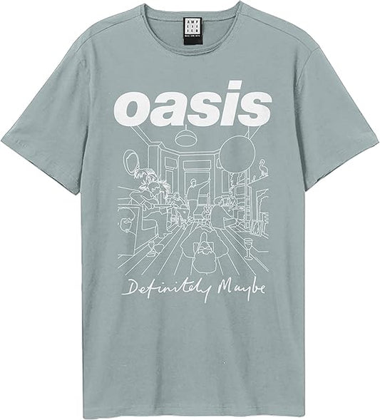 Oasis Definitely Maybe Amplified Vintage Strange Blue X Large T Shirt
