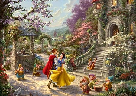 Disney Snow White - Dancing With The Prince 1000Pc Jigsaw Puzzle (Thomas Kinkade)
