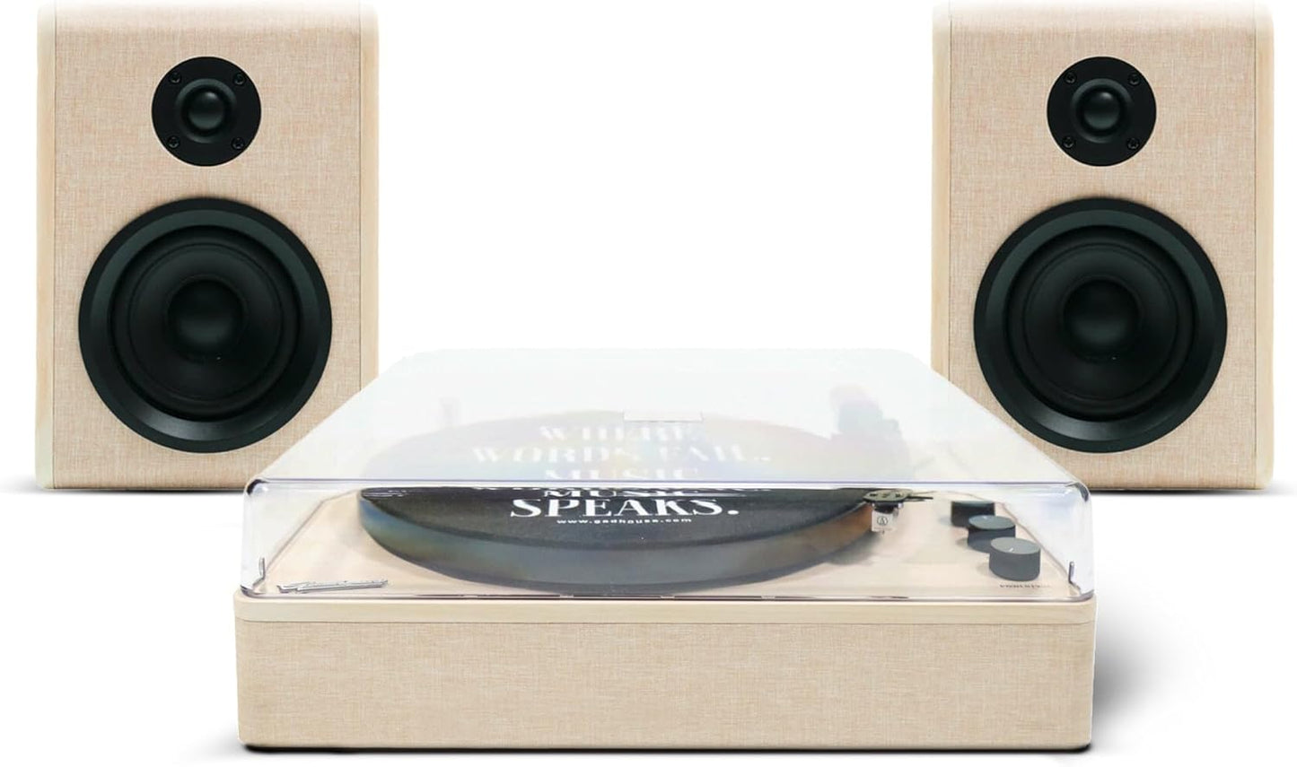 Dean Turntable Stereo System (Soft Sand)