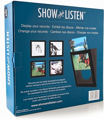 Black LP Flip Frame 4 Pack