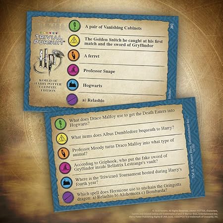 Harry Potter Trivial Pursuit Full Size