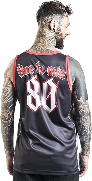 Motorhead Live To Win Black Basketball Jersey X- Small