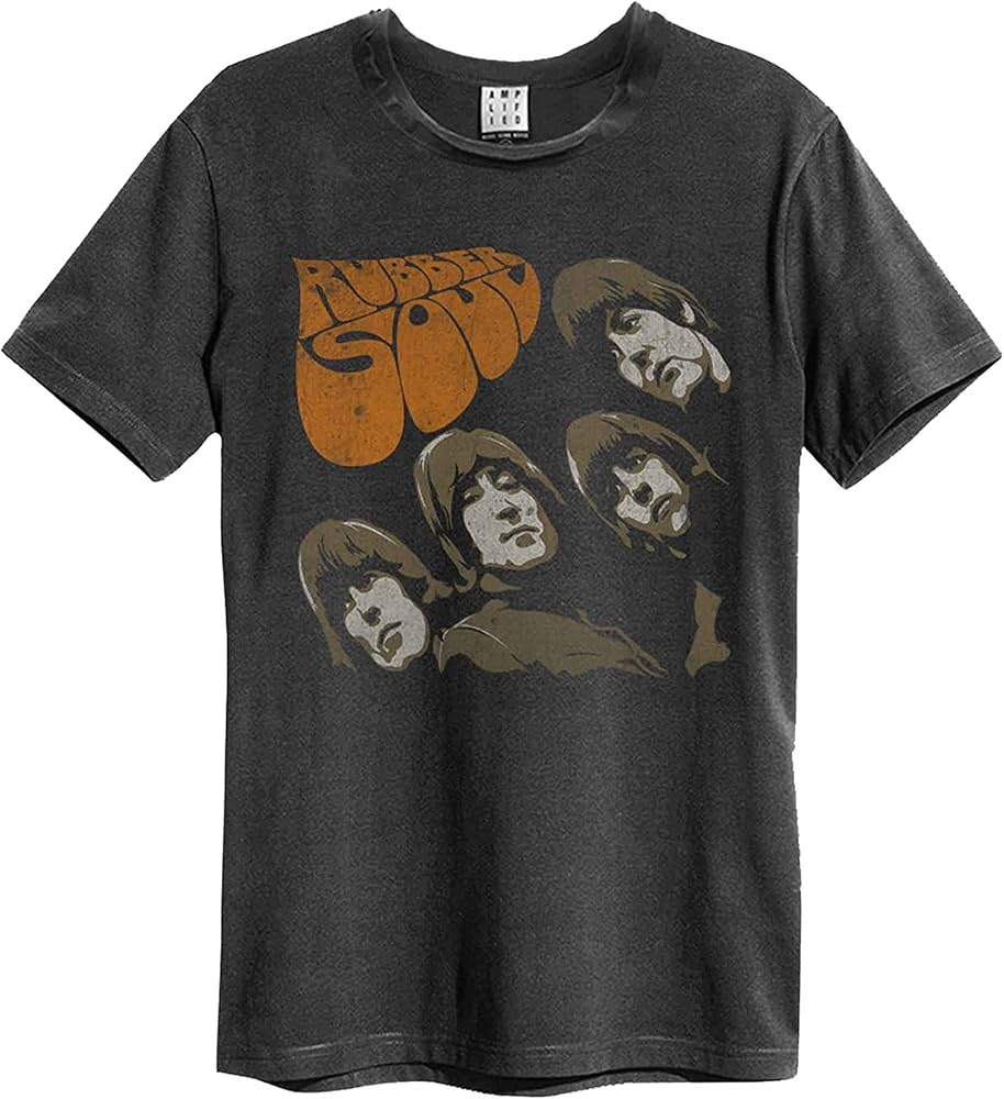 Beatles Rubber Soul Amplified Vintage Charcoal X Large T Shirt