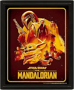 The Mandalorian S2 (Montage) Framed 3D