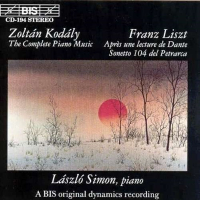 Piano Music By Kodaly and Liszt (Simon)