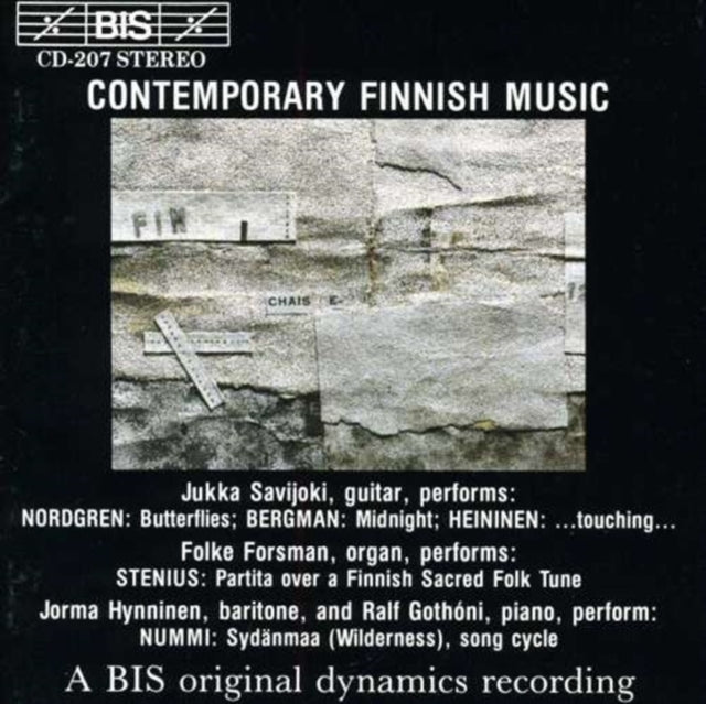 Contemporary Finnish Music (Forsman, Gothoni, Savijoki)