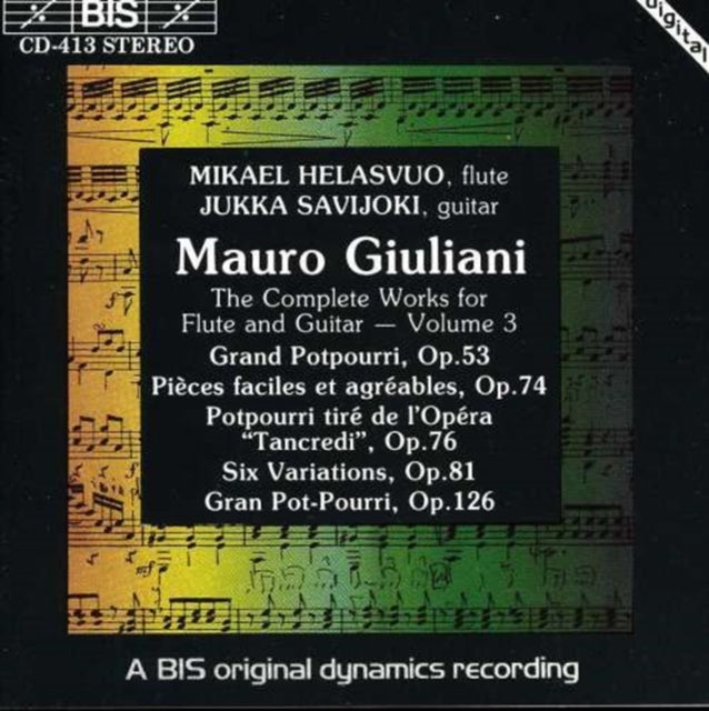 Complete Works for Flute & Guitar Vol 3 (Savijoki, Helasvuo)