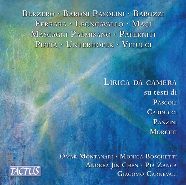 Lirica Da Camera Su Testi Di Pascoli/Carducci/Panzini/Moretti