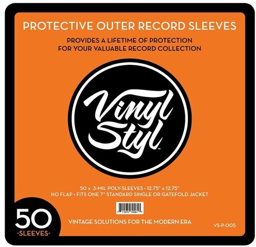 50 Pack Protective Outer Album Record Sleeves