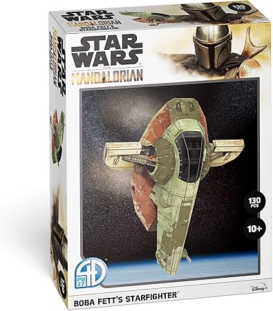 Star Wars The Book Of Boba Fett Boba Fetts Starfighter (130Pc) 3D Jigsaw Puzzle