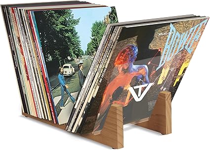 Vinyltonic Vinyl Display Rack Teak Finish