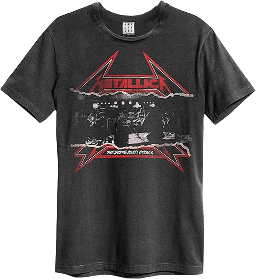 Metallica - Young Metal Attack Amplified Vintage Charcoal XX Large T Shirt