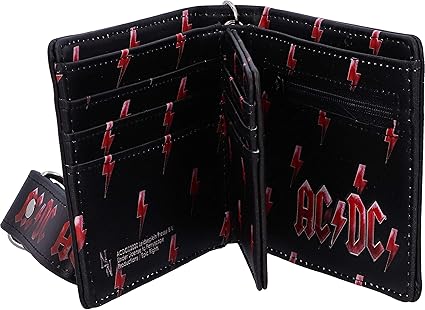AC/DC Black Ice  (Embossed Wallet With Chain)