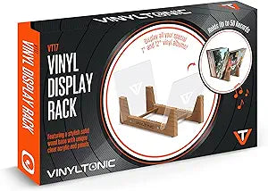Vinyltonic Vinyl Display Rack Teak Finish