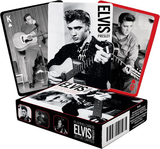 Elvis - Black And White Playing Cards