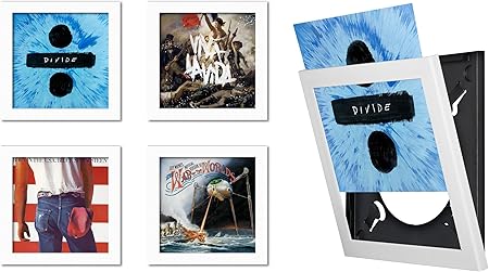 White LP Flip Frame 4 Pack