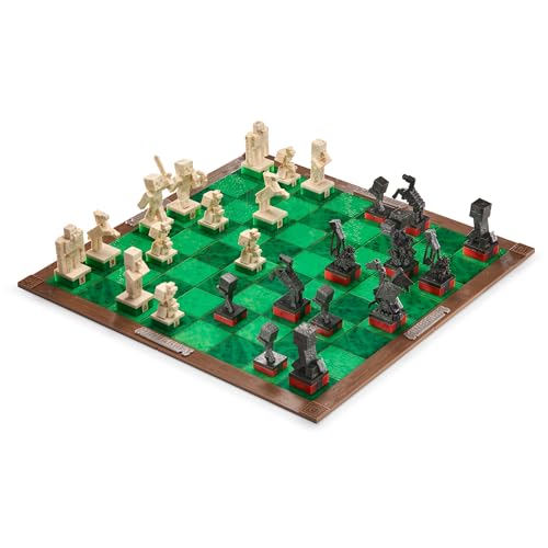Minecraft Chess Set - Overworld Heroes Vs. Hostile Mobs