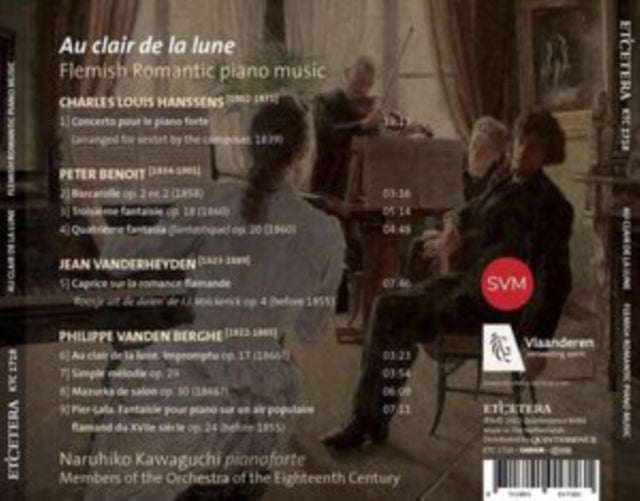 Au Clair De La Lune: Flemish Romantic Piano Music