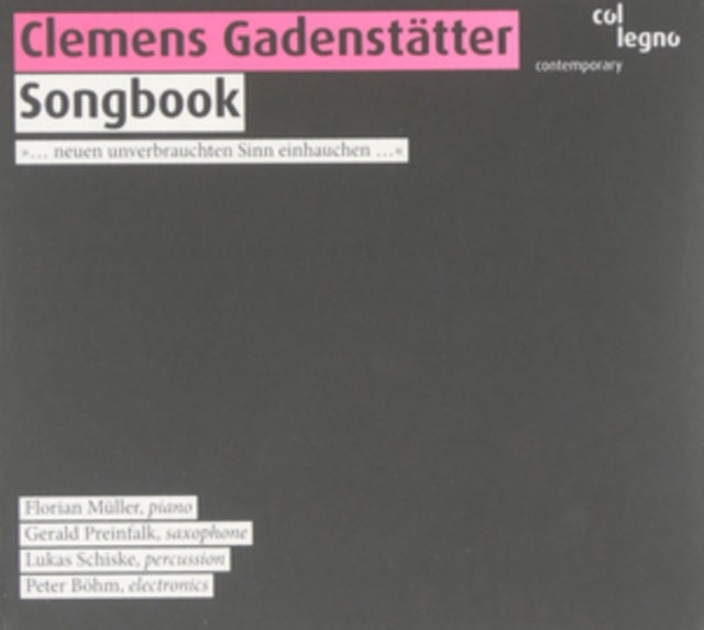 Clemens Gadenstätter: Songbook
