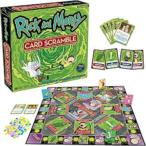 Rick & Morty Card Scramble Board Game