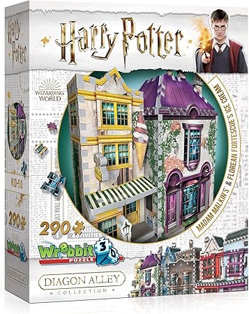 Harry Potter Diagon Alley Collection: Madam Malkins & Florean Fortescues (290Pc) 3D Jigsaw Puzzle
