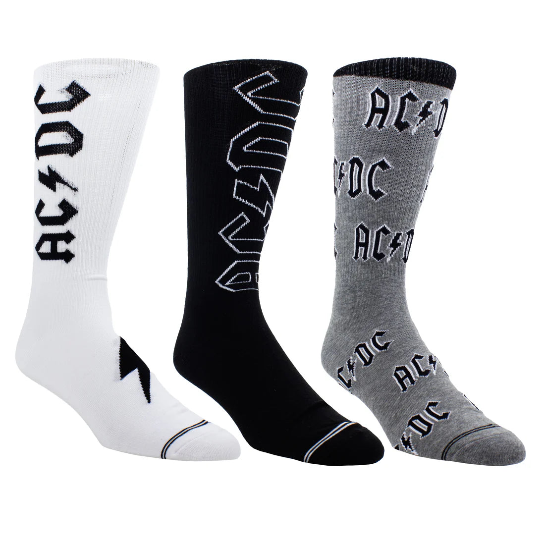 Ac/Dc Socks 3 Pack In Gift Box (One Size)