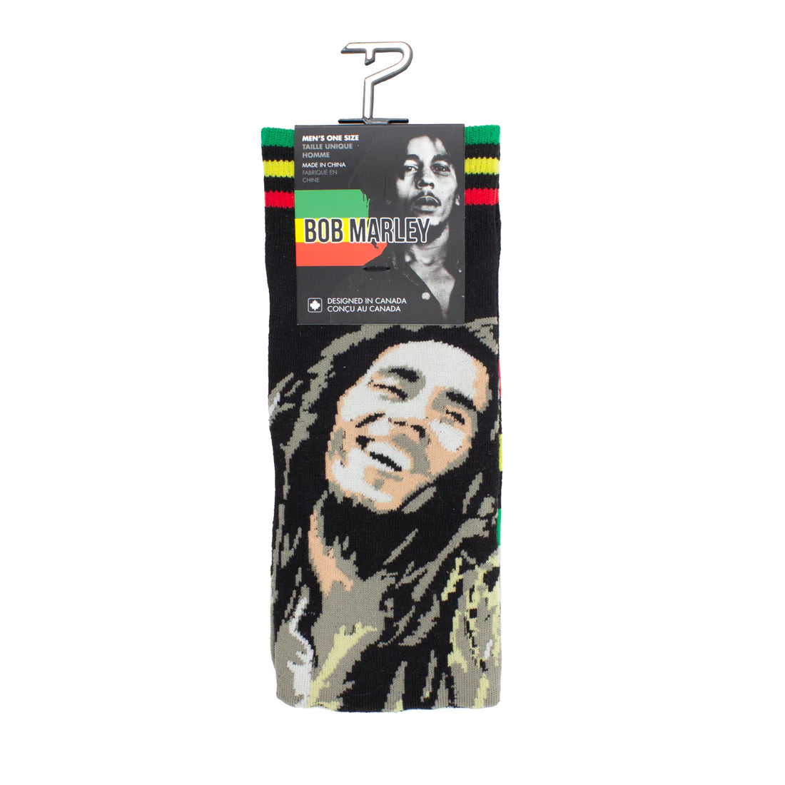 Bob Marley Illustration Socks (One Size)