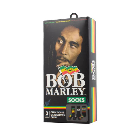 Bob Marley Socks 3 Pack In Gift Box (One Size)