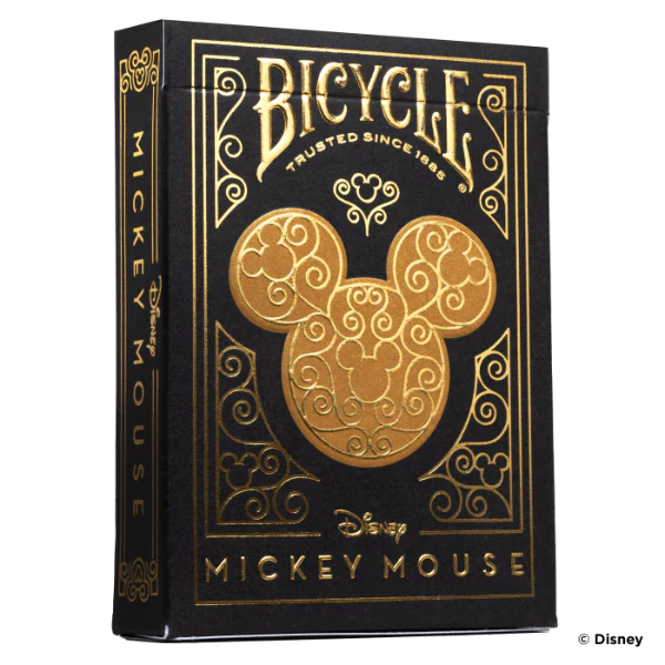 Bicycle(R) Black/Gold Mickey Playing Cards
