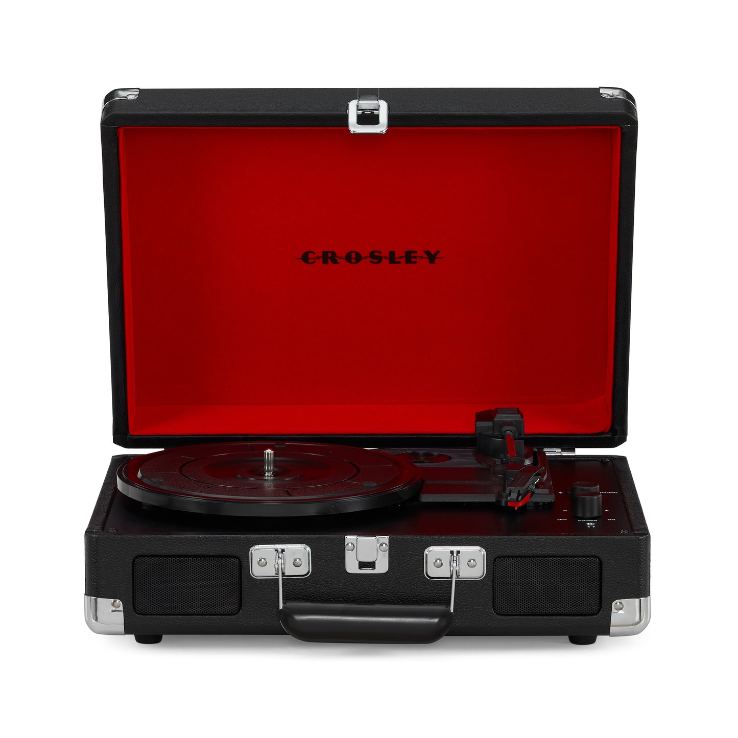 Cruiser Plus Deluxe Portable Turntable (Black)- Now With Bluetooth Out