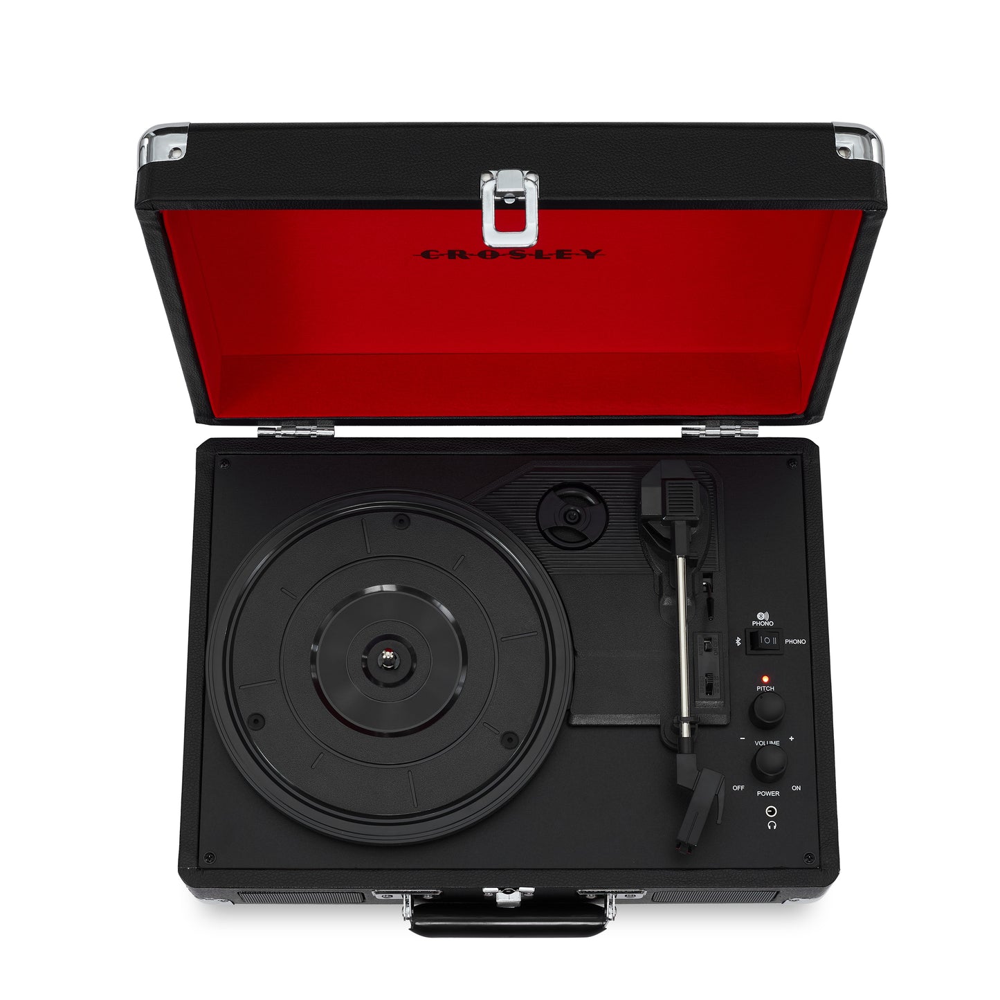 Cruiser Plus Deluxe Portable Turntable (Black)- Now With Bluetooth Out