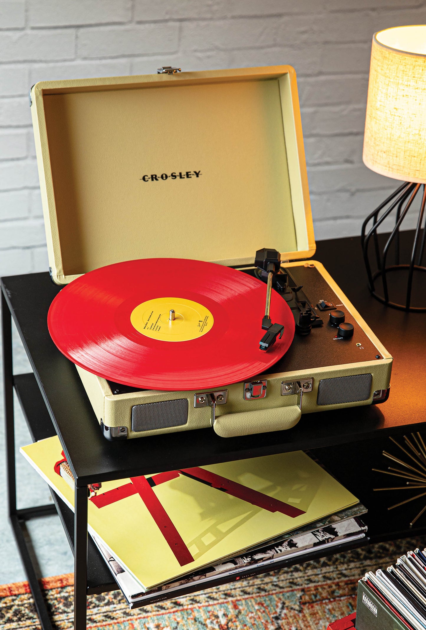 Cruiser Deluxe Portable Turntable (Fawn)- Now With Bluetooth Out