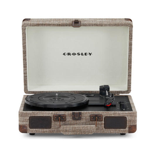 Cruiser Plus Deluxe Portable Turntable (Havana)- Now With Bluetooth Out